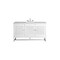 James Martin Vanities Athens 60in Single Vanity, Glossy White w/ 3 CM Eternal Jasmine Pearl Quartz Top E645-V60S-GW-3EJP - alternate 1